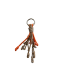 Keychain with braided rope design on a white background